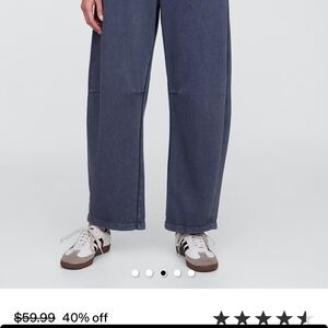 GAP Factory Women's Blue pull on barrel sweatpants
